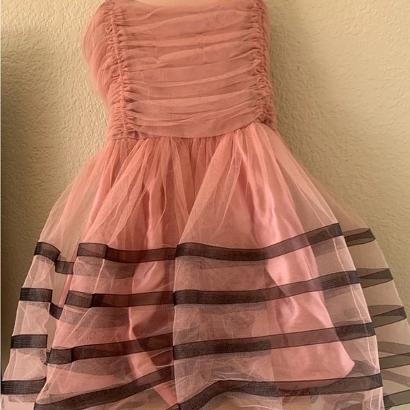 Betsey Johnson Pink Tulle Dress with Black Accents - Picture 6 of 9